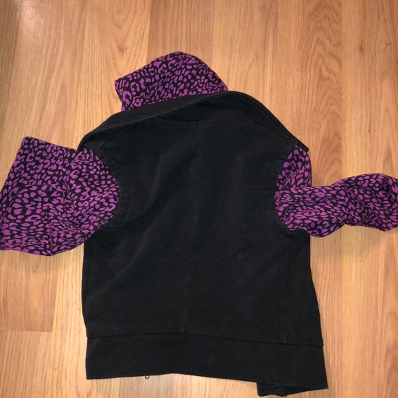 DISNEY D-SIGNED | GILRS COLORBLOCK STUDDED HOODED ANIMAL PRINT ZIP UP JACKET - Picture 8 of 8